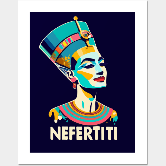 Nefertiti's Hilarious Highness Wall Art by CatCoconut-Art